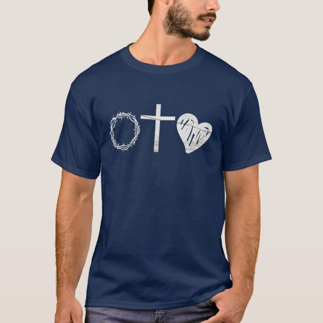 Kristna symboler - Jesus T Shirt (Framsida)