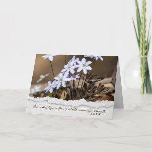 Kristna sympatier för vilda blommor kort