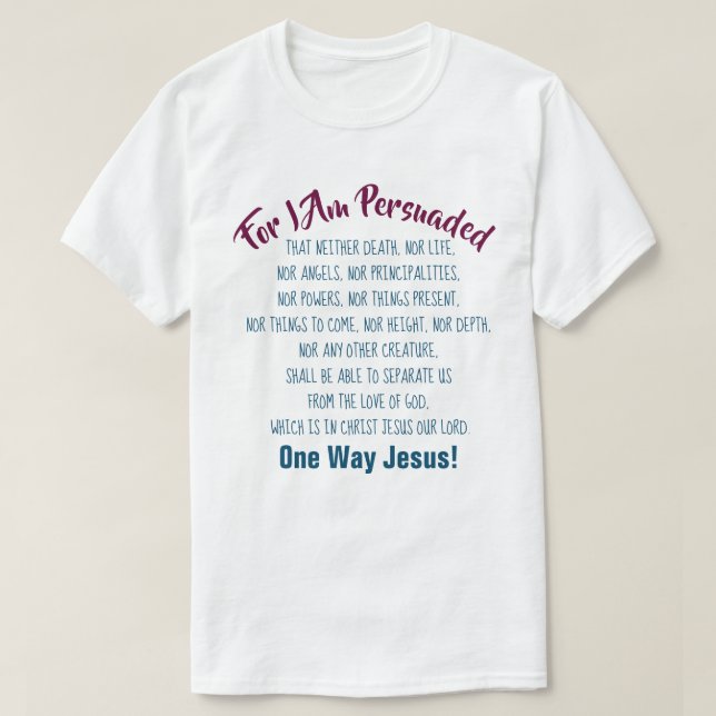 Kristna T-shirts Ingenting Kan Hålla Oss Från Guds (Design framsida)