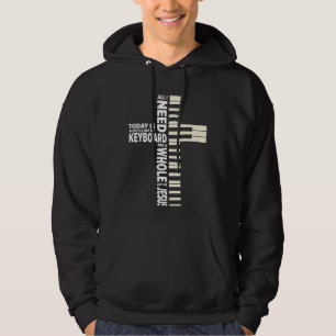 Kristna Tangentbord-musikern Jesus Älskare Band Hoodie