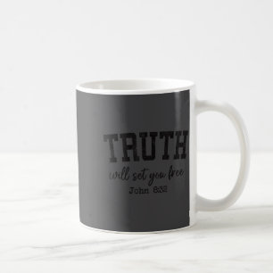 Kristna tröjor Kvinnor Män Sanning Vill Befria Dig Kaffemugg