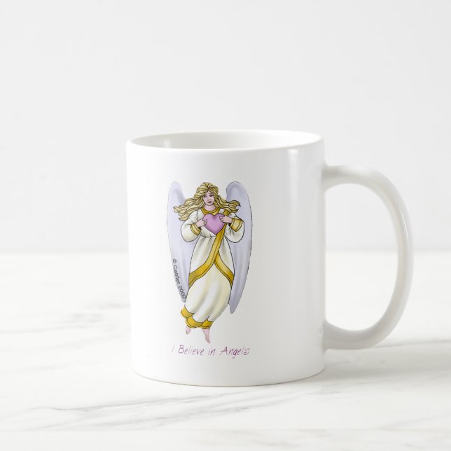 Kristna tror på änglar kaffemugg (Höger)