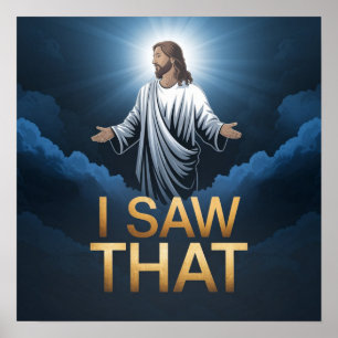 Kristne Jesus ser på dig, Jesus Jag Såg Det Poster