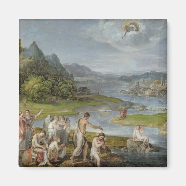 Kristus 2-baptismen magnet (Framsidan)