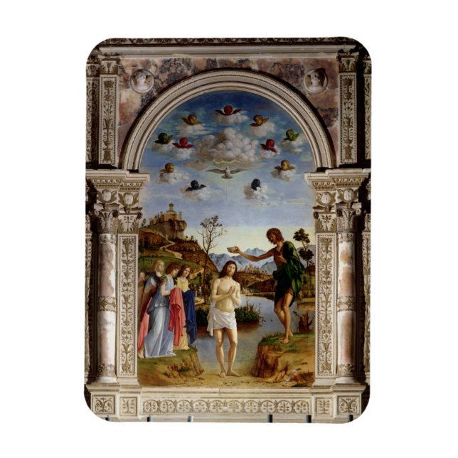 Kristus 2-baptismen magnet (Vertikal)