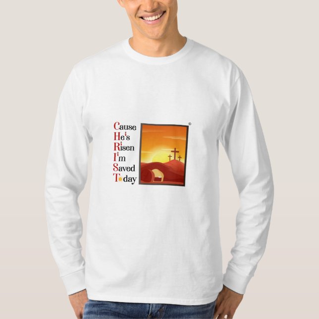 Kristus Acronym Manarnas Långärmad T Shirt (Framsida)