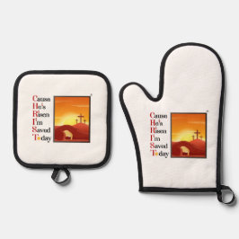 Kristus akronym Oven Mitt & Pot Holder