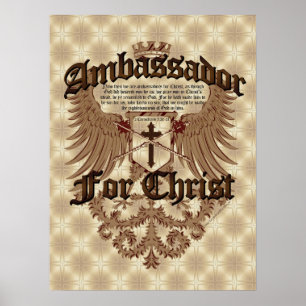Kristus ambassadör, Corinthians Bible Verse Poster