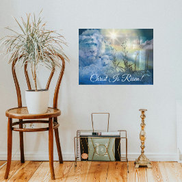 Kristus är den kristna Kor Lejona lammen Påsk Perfect Poster