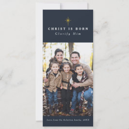 Kristus är född religiösa Julfotkort Julkort