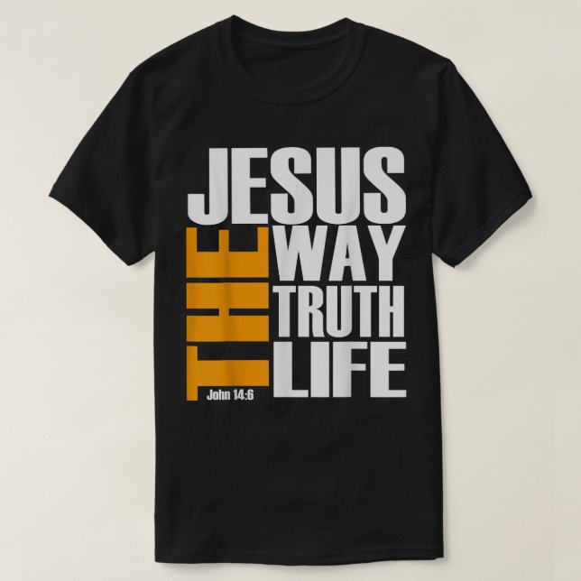 Kristus är Jesus Vägen Sanningen Livet Chris T Shirt (Design framsida)
