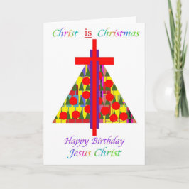 Kristus är jul, Grattis på födelsedagen Jesus Kris Kort