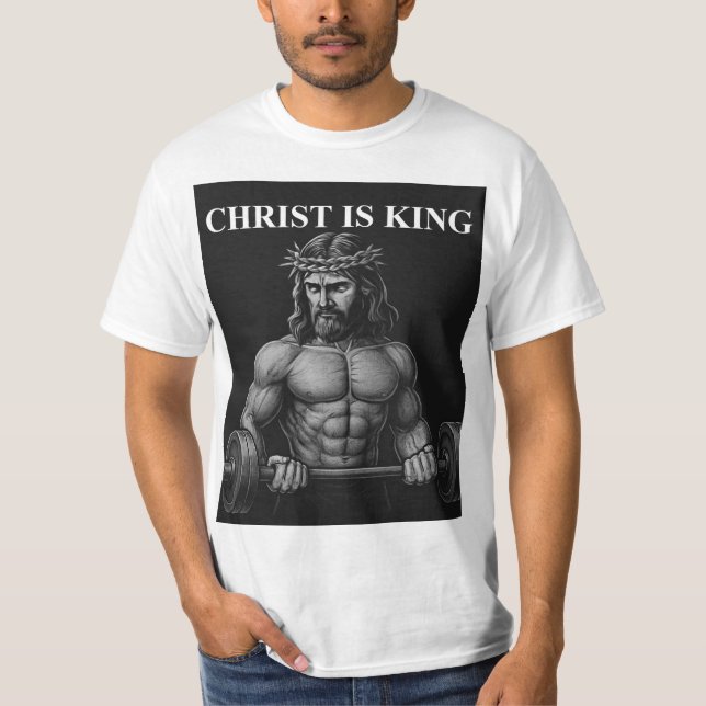 Kristus är Konung T Shirt (Framsida)