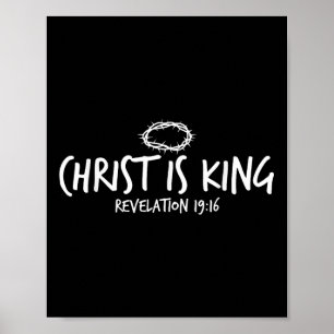 Kristus är Kung avslöjande 19_16 Christian Kristus Poster