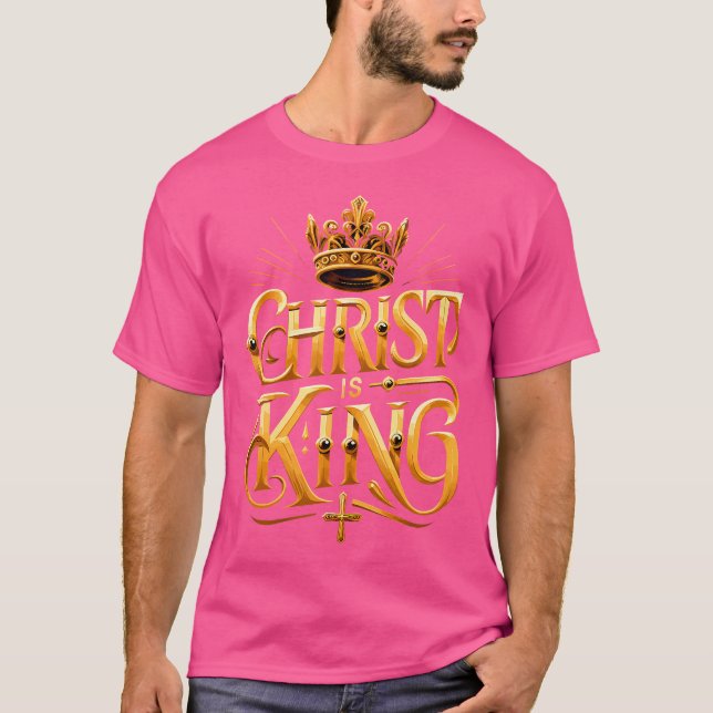 Kristus är Kung Christian Jesus T Shirt (Framsida)