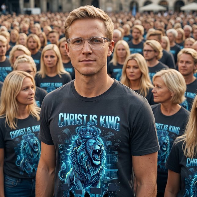 Kristus Är Kung Konservativ Kristalltröja  T Shirt (Skapare uppladdad)