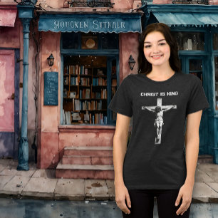 Kristus är Kung Religiös T Shirt