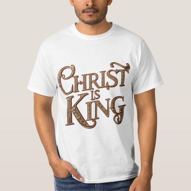 Kristus är kung t shirt (Framsida)