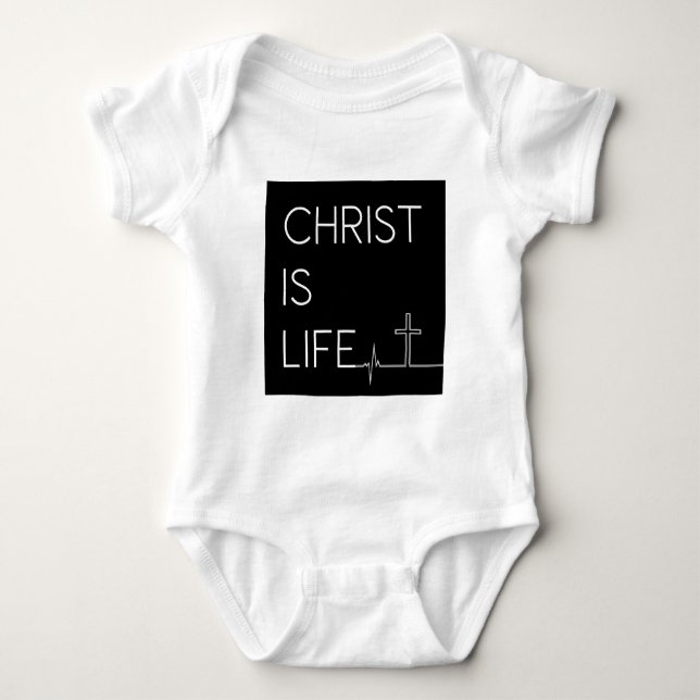 Kristus är Life Heartslag Line och Kor T Shirt (Framsida)