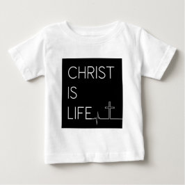 Kristus är Life Heartslag Line och Kor T Shirt