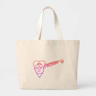 Kristus är Nyckel Jumbo Tote Jumbo Tygkasse