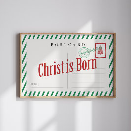 Kristus är Poster på julkort