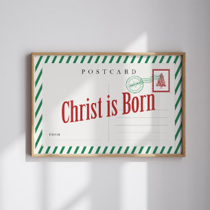 Kristus är Poster på julkort
