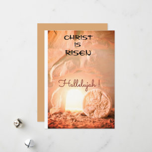 Kristus är Risen Hallelujah Påsk kort