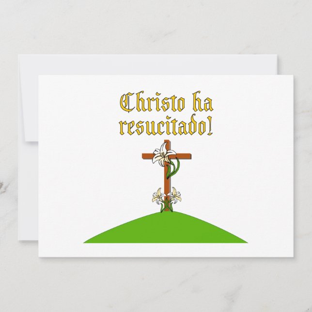 Kristus är Risen Inbjudningar (Framsida)