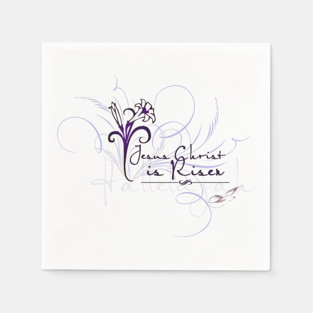 Kristus är Risen! Pappra blöjor Pappersservett (Framsidan)