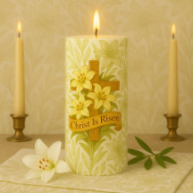 Kristus är Risen Påsk Lily & Kor