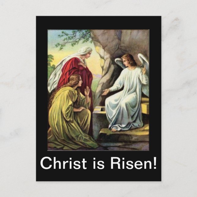 Kristus är Risen, visst är han borta! Vykort (Framsida)