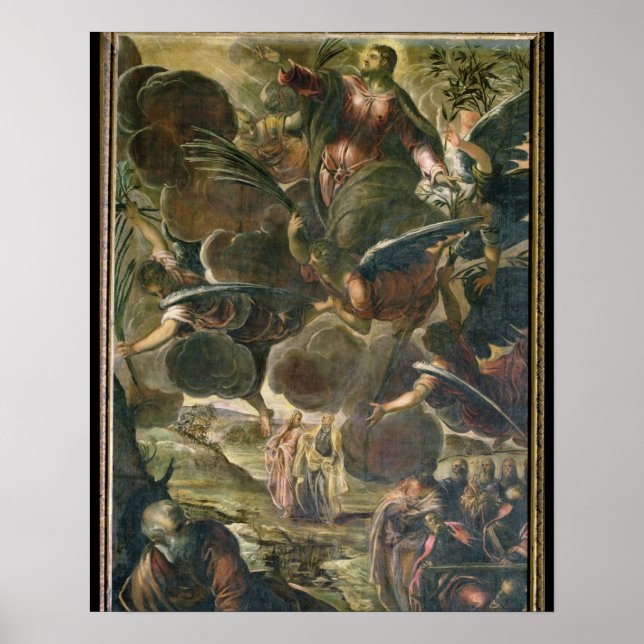 Kristus Ascension (fresco) Poster (Framsidan)