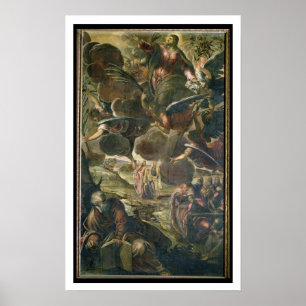 Kristus Ascension (fresco) Poster