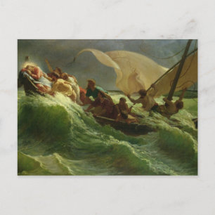 Kristus Asov i Boat Vykort