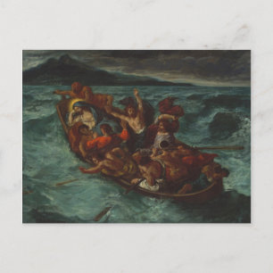 Kristus Asov under Tempest Vykort