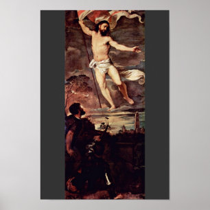 Kristus återföring av tizian (bästa kvalitet) poster