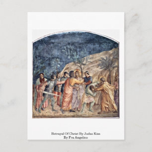 Kristus av Judas Kiss av Fra Angelico Vykort