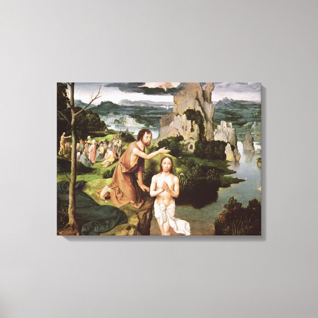 Kristus baptism, 1515 canvastryck (Framsida)