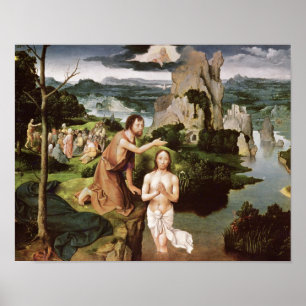 Kristus baptism, 1515 poster