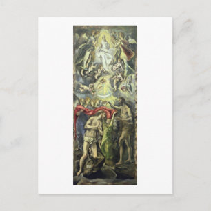 Kristus baptism, 1597 (olja på kanvas) vykort