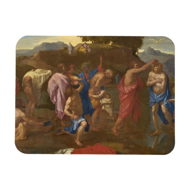 Kristus baptism, 1641-42 magnet (Horisontell)