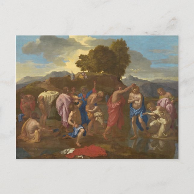 Kristus baptism, 1641-42 vykort (Framsida)