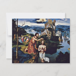 Kristus baptism av Patinir Joachim (bästa kvalitet Inbjudningar