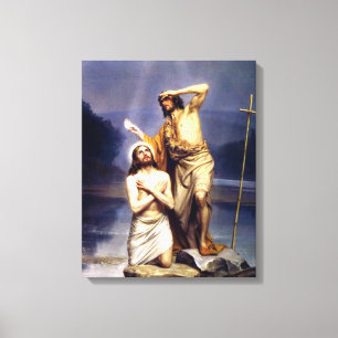 Kristus baptism canvastryck