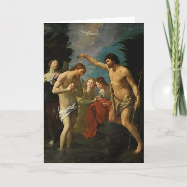"Kristus baptism" hälsningskort Kort (Framsida)