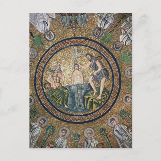 Kristus baptism vykort (Framsida)
