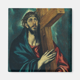 Kristus bärande korset av El Greco Magnet