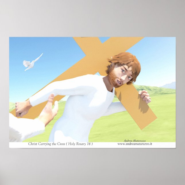 Kristus bärande korset poster (Framsidan)