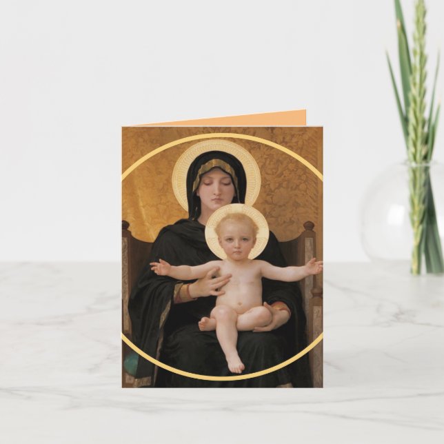 Kristus-barnkort för jultomte helgkort (Framsida)